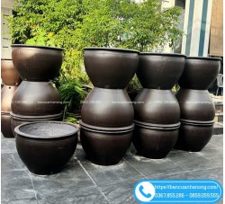 Chậu Tròn Trơn Đường Kính 45, 55, 60, 70, 80, 90, 100cm