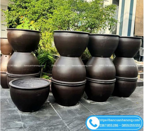 Chậu Tròn Trơn Đường Kính 45, 55, 60, 70, 80, 90, 100cm