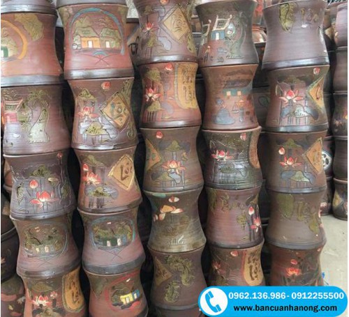Bán Đôn Chậu Cảnh - Đôn Chậu Vuông - Đôn Chậu Tròn - Đôn Sành Sứ