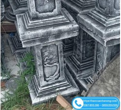 Đôn Xi Măng Chữ I cao 50cm Kê Chậu Cây Cảnh