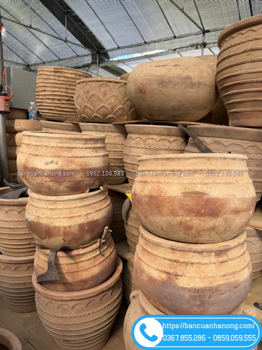 Chậu đất nung miệng rộng