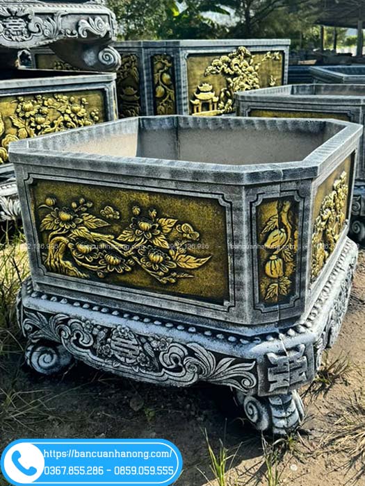 Chậu vuông 0,9m đẹp